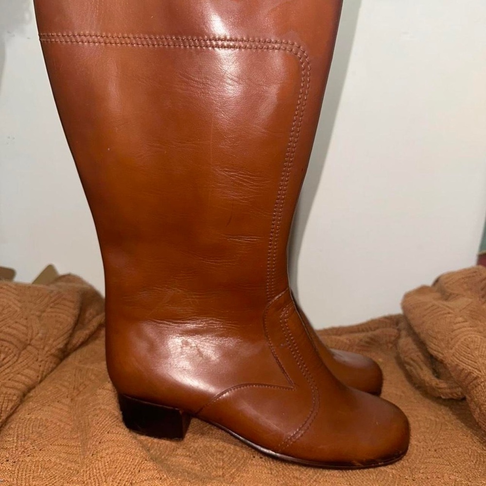 1970s VIntage Sears Boots Waterproof (8wide) | Zip Up | Heel (1 inch)
